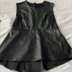 Banana Republic Leather Tank Top